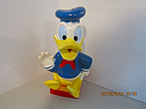 Vintage Play Pal Hard Plastic Donald Duck Coin Bank