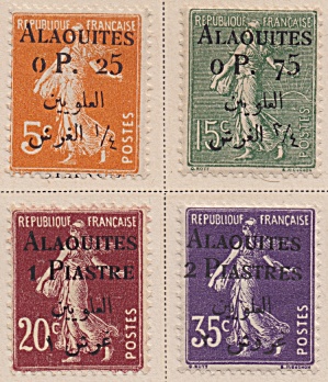 Alaouites Sc#02-04, 07 (1925)