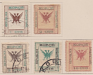 Albania Sc#62-66 (1917-18)