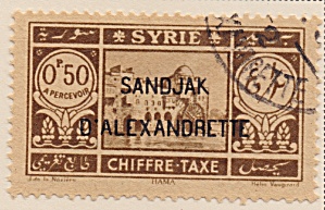 Alexandretta Postage Due Sc#j01 (1938)
