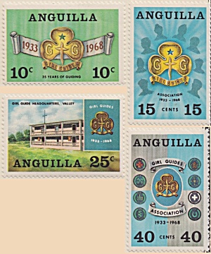Anguilla Sc#40-43 (1968) Unused