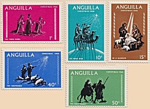Anguilla Sc#44-48 (1968) Unused