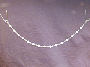 White Freshwater Pearl Nugget & Ss Bracelet