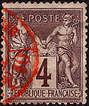 France Sc#90a (1877-1880)