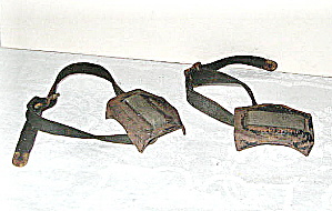 Metal Ice Cracker Tie -ons For Shoes Vintage 1950