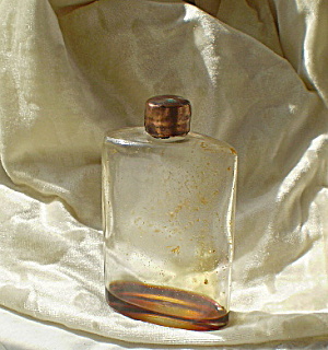Perfume Bottle Vintage Copper Top