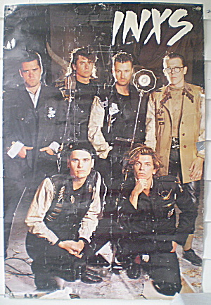 Inx Australian Rock Band Poster 1980s