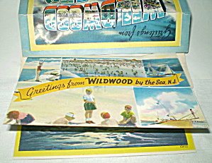 Wildwood Nj 10 Postcard Series Mailer Vintage