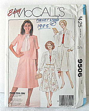 Vintage Ladies1985 Jacket / Skirt Spring/summer Pattern