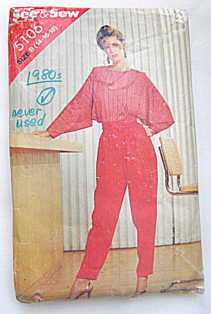Vintage 1980s Misses Dressy Blouse And Pants Pattern
