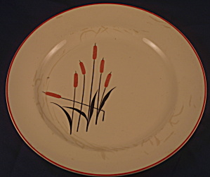 Cattail Camwood Luncheon Plate (Stained)