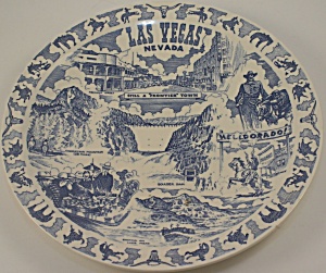 Vernon Kilns Las Vegas Souvenir Plate