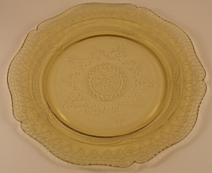 Amber Patrician &quot;spoke&quot; Dinner Plate