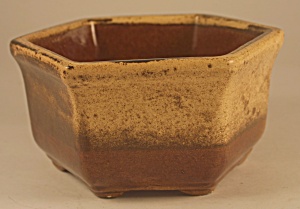 Haeger Brown Six-sided Bowl