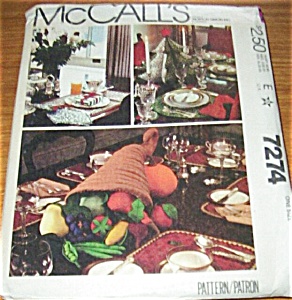 Mccalls 1980 Holiday Craft Pattern 7274 Uncut
