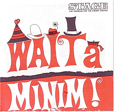 1967 Wait A Minim Theatre Program Pontiac Gto