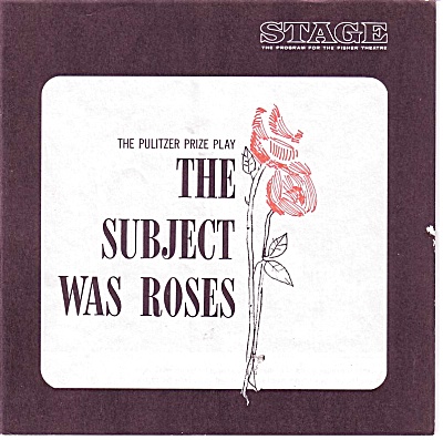 Subject Was Roses Program Martin Sheen 1966