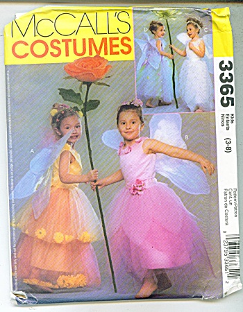 Mccall's Costume Pattern 3365