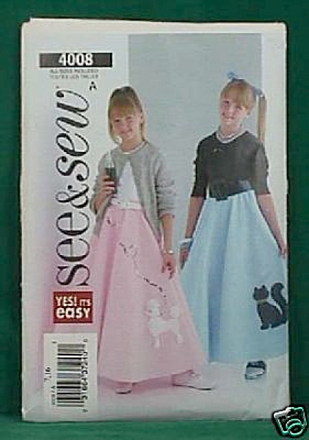 Flared 50s Skirt/petticoat Costume - Skirt