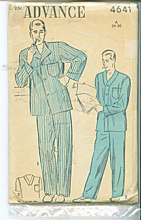Vintage Advance Mens Pajamas 4641p