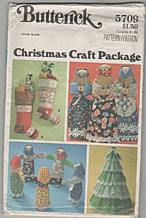 Butterick - Christmas Craft Package - 5709 - Oop