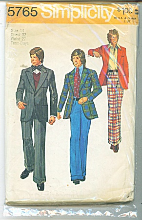 Vintage Teen-boys - Wide Leg Pantsjacket 5765