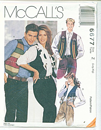Vintage Mccalls Vest 6677