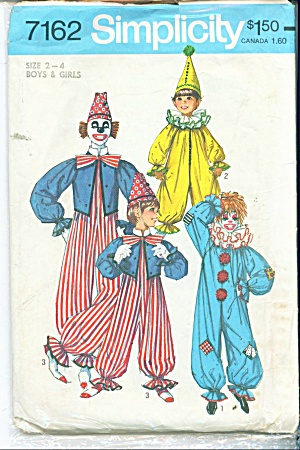 Vintage 1975 Clown Costume 7162