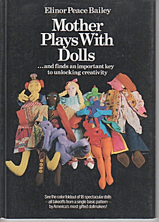 Mother Plays With Dolls Book Vintage Oop