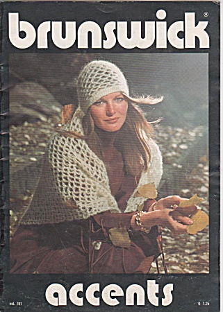 Knit Crochet Brunswick Accents 1970s Hats Scarfs ++