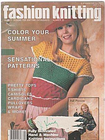 Fashion Knitting Magazine #25 June 1986
