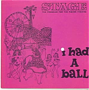 Fisher Stage Program - I Had A Ball - 1964