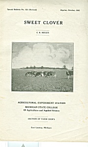 Sweet Clover - Michigan State College - Oct. 1932
