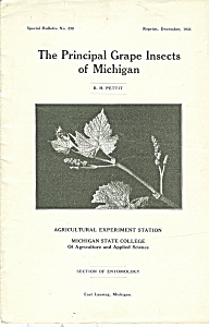 The Principal Grape Insects Of Michigan Booklet - 12-1