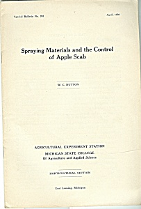 Spraying Materials -control Of Apple Scab Catalog - 193