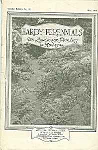 Hardy Perennials For Landscape Planting - May 1931