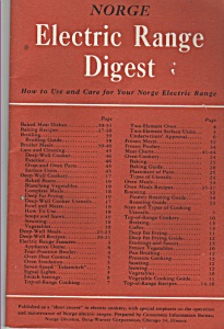 Norge Electric Range Digest