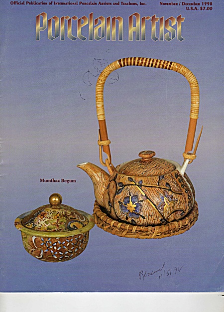 Porcelain Artist - Nov/dec/1998 - China Painting