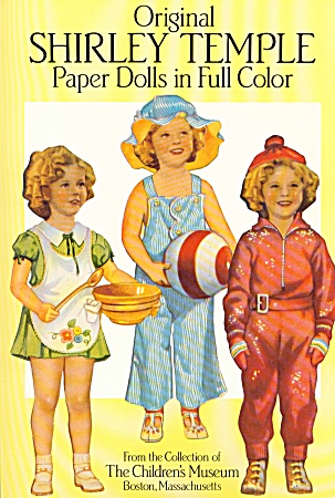 Original Shirley Temple Paper Dolls Color