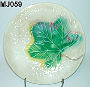 8&quot; Majolica Leaf Plate