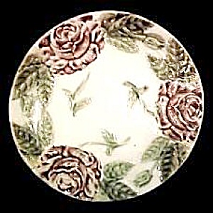 Majolica Floral Plate
