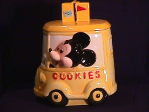 Mickey Taxi Cookie Jar