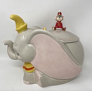 Disney Dumbo W/ Timothy Mouse Lid Cookie Jar
