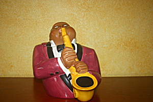 Jazz Player Cookie Jar