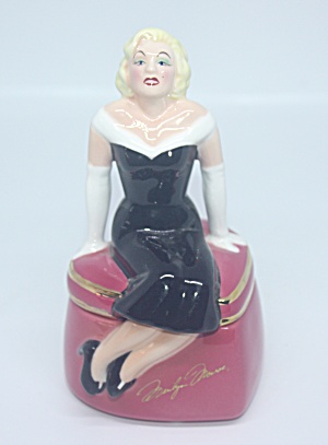Marilyn Monroe Sitting On A Heart Shaped Box