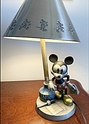 Rare Mickey Mouse At The Ink Well Lamp