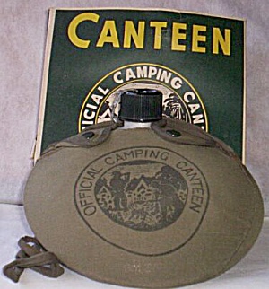 Vintage Official Camping Canteen With Original Box