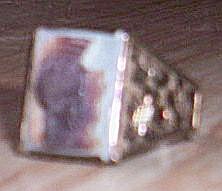 Vintage Sterling Man's Cameo Ring