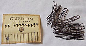 Vintage Clinton Veil Pins & Bobby Pins
