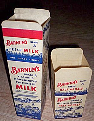 Barnum Milk And Cream Paper Milk Carton
